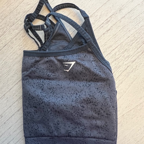 Gymshark Speckled Blue Sports Bra - Picture 3 of 6